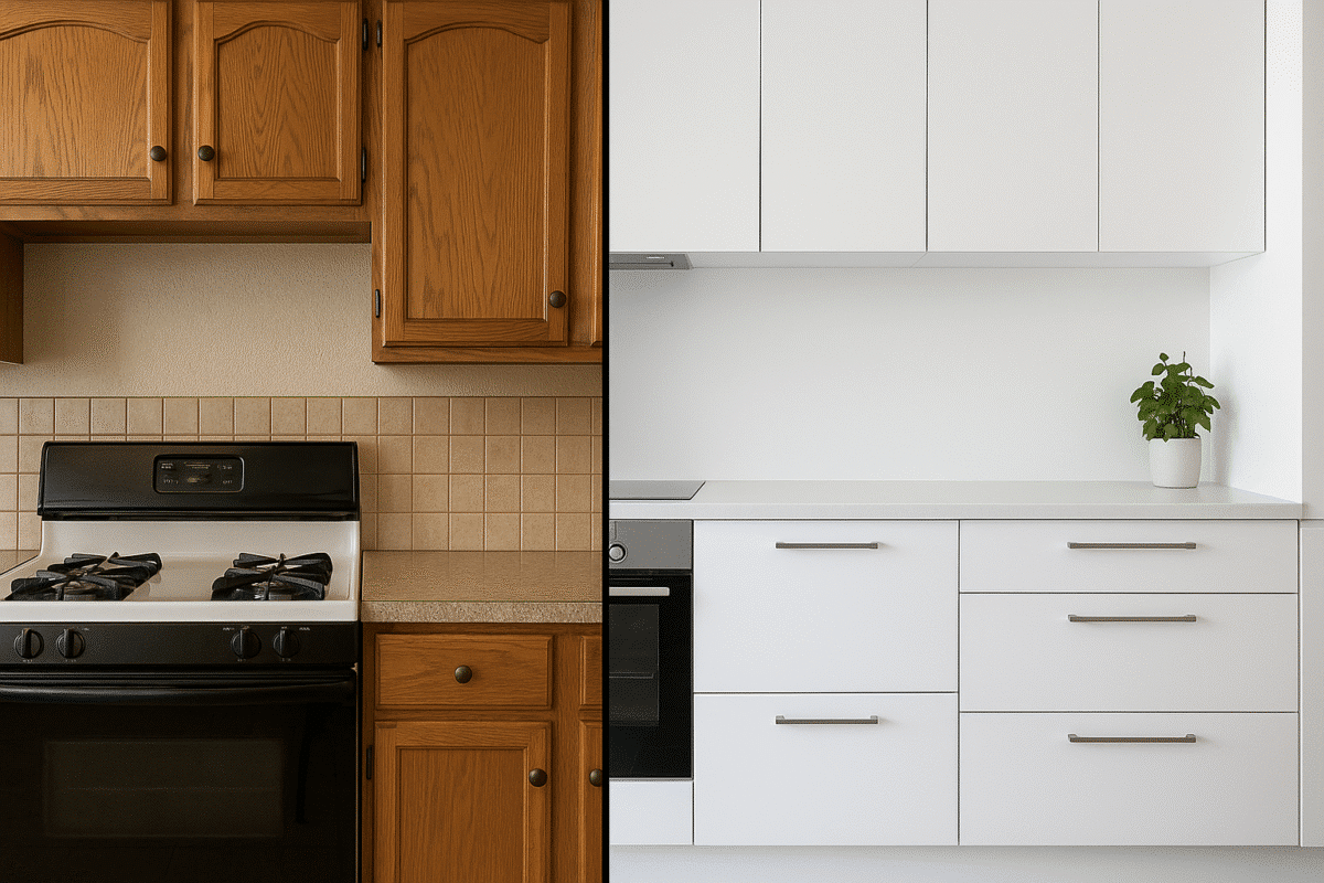Cabinets Before After